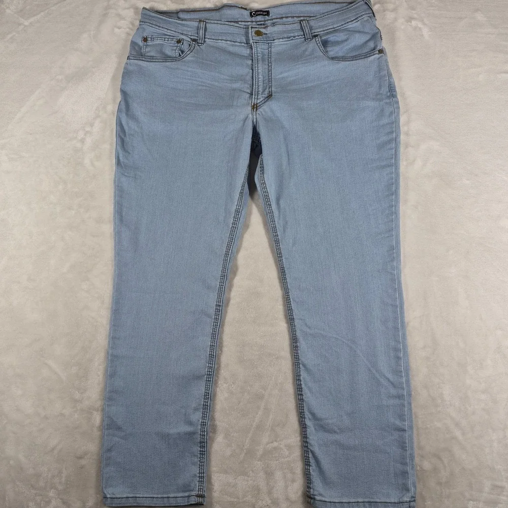 Origin Maine Jeans Men's 40x30 Blue Denim Delta 68 Tapered Stretch Casual NWOT‎